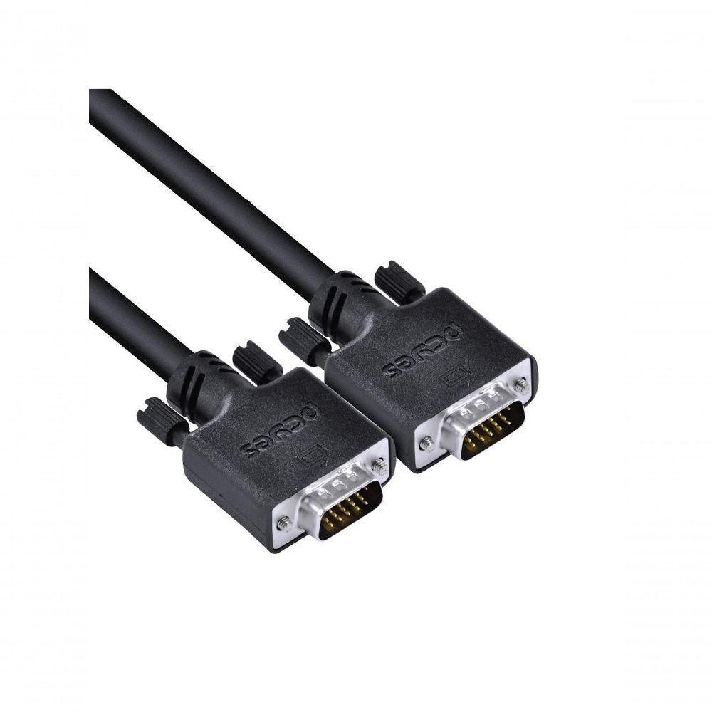 Cabo De Vídeo Vga 15 Pinos Macho Para Vga 15 Pinos Macho 28awg Puro Cobre 3 Metros - Pvm15-3 - 4