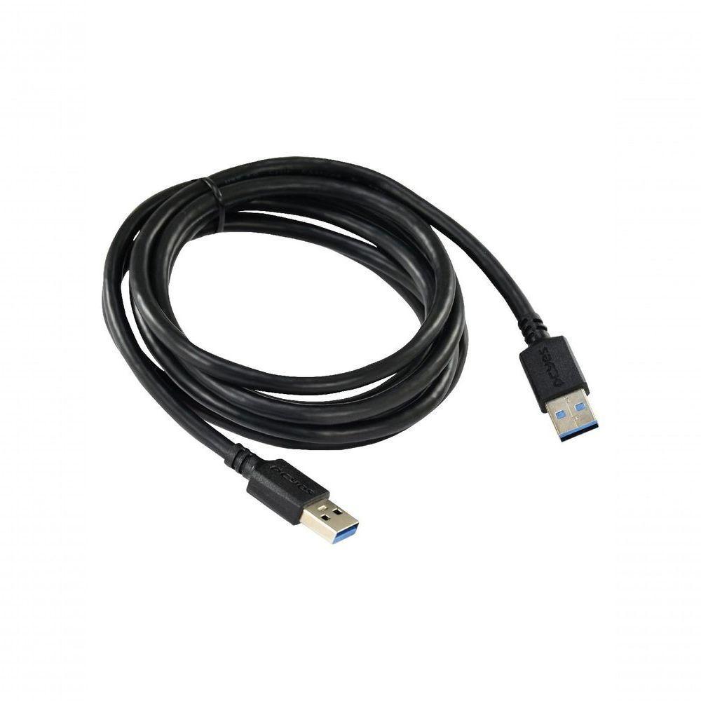 Cabo De Dados Usb A 3.0 Macho Para Usb A 3.0 Macho 28awg Puro Cobre 2 Metros - Puam3-2 - 3