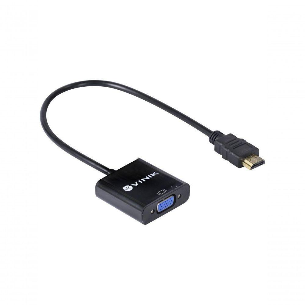 Cabo Adaptador Conversor Hdmi Macho Para Vga Fêmea 25cm - 1