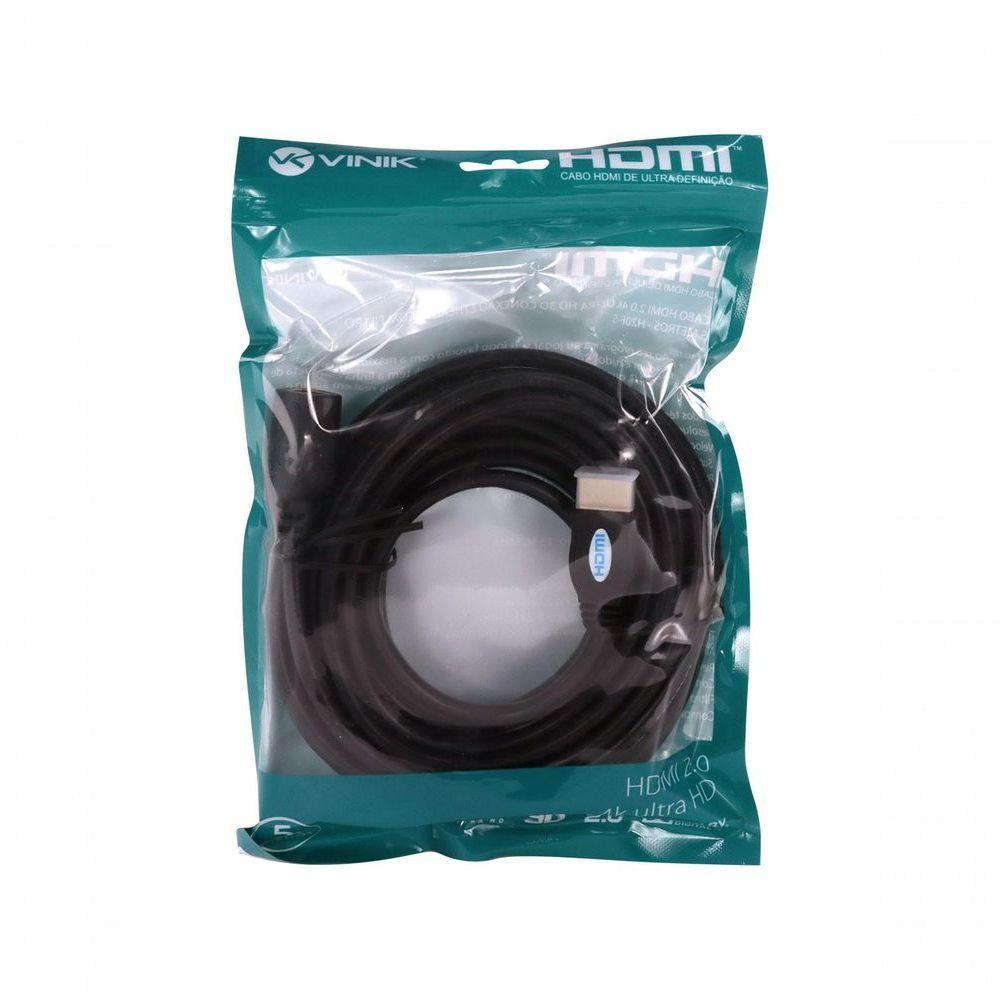 Cabo Extensor Hdmi 2.0 4k Ultra Hd 3d Conexão Ethernet 5 Metros - H20f-5 - 6