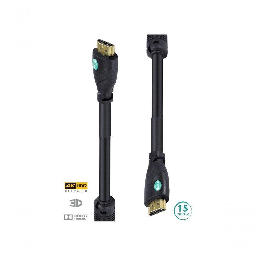 Cabo Hdmi 2.0 4k Ultra Hd 3d Conexão Ethernet Com Filtro 15 Metros - H20f-15 - 1