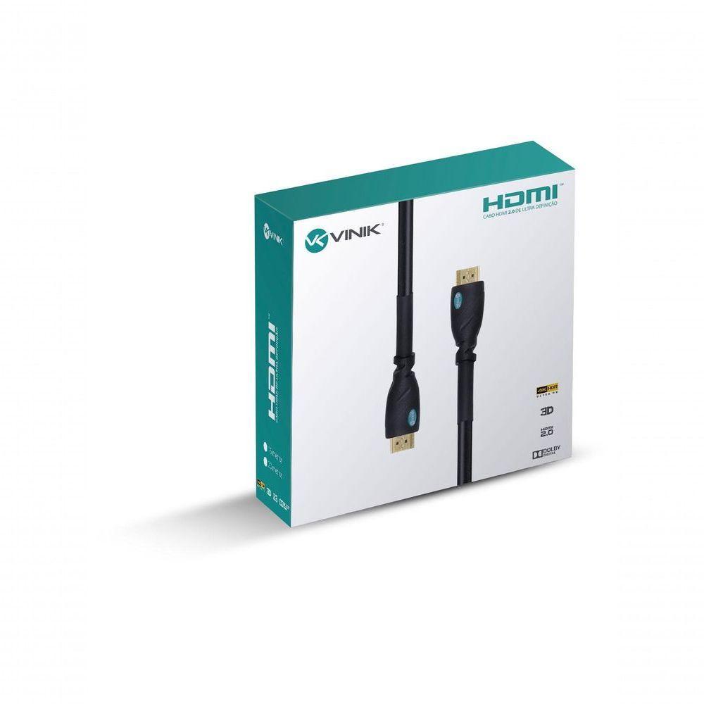 Cabo Hdmi 2.0 4k Ultra Hd 3d Conexão Ethernet Com Filtro 15 Metros - H20f-15 - 5