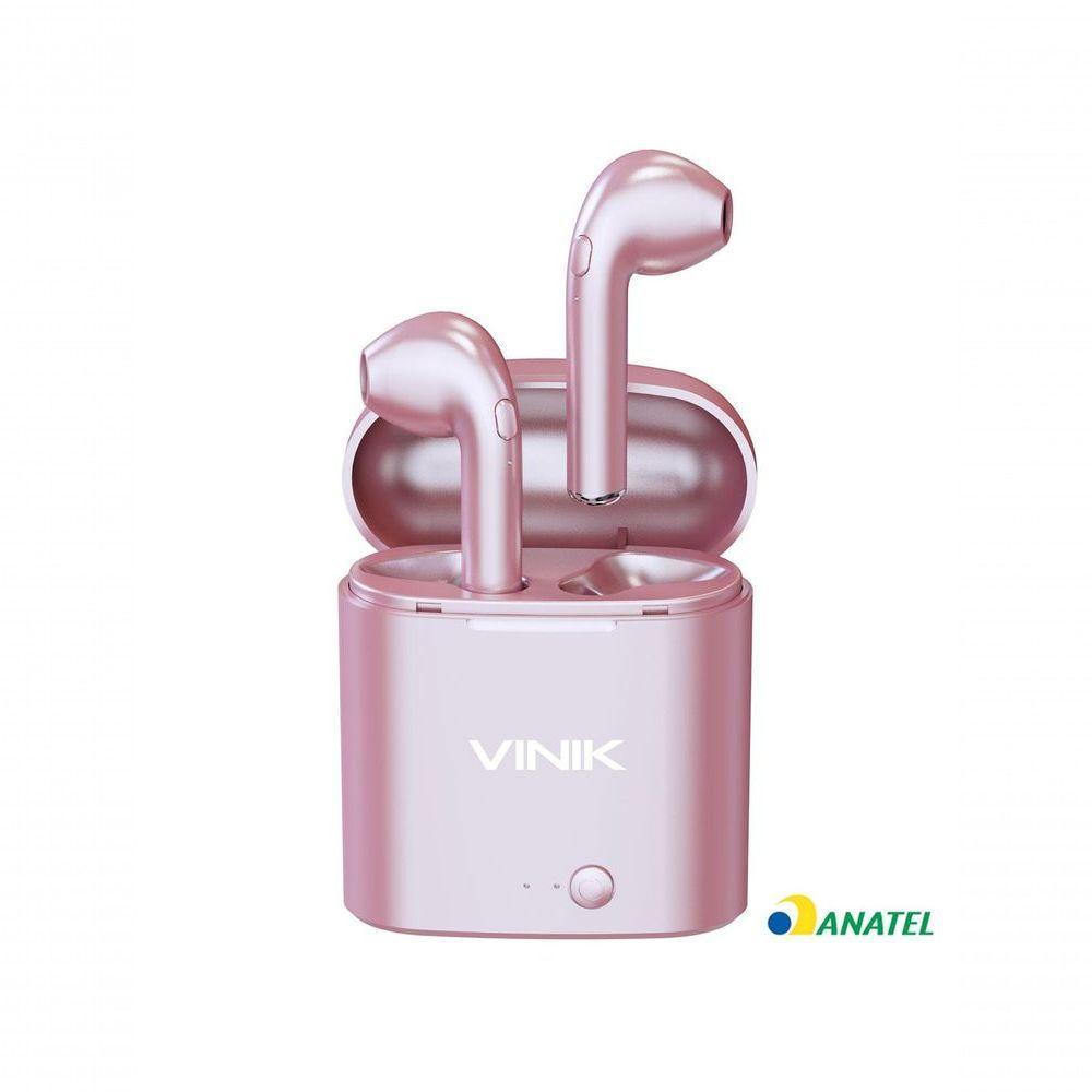 Fone De Ouvido Bluetooth Easy W1+ Tws True Wireless - Rose - 1