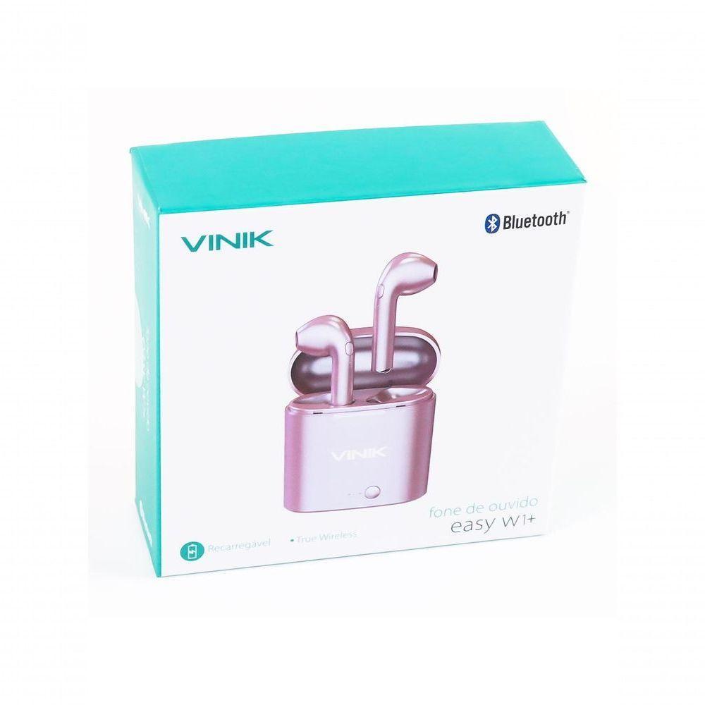 Fone De Ouvido Bluetooth Easy W1+ Tws True Wireless - Rose - 10