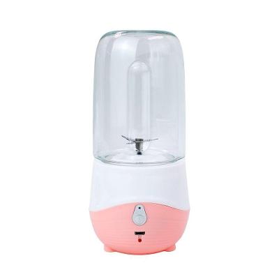 Mini Liquidificador Portatil Shake Suco Juice Cup Mixer Usb 300ml Rosa