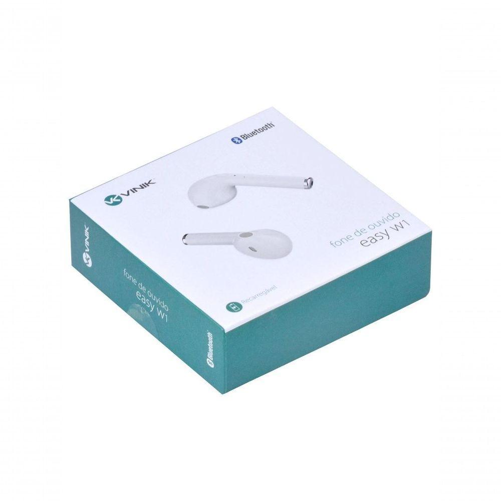 Fone De Ouvido Bluetooth Easy W1+ Tws True Wireless - Branco - 9