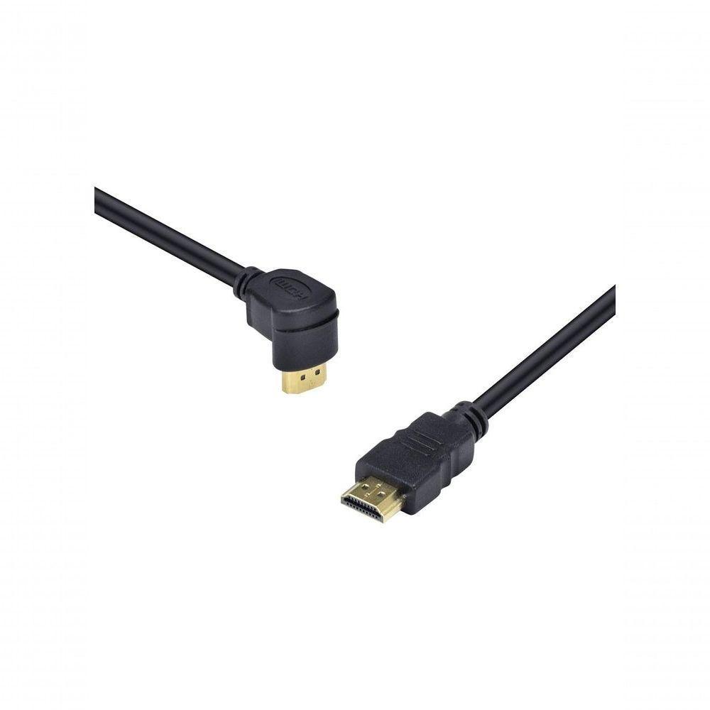 Cabo Hdmi 2.0 4k Ultra Hd 3d Conexão Ethernet Com 01 Conector 90º 2 Metros - H2090-2 - 5