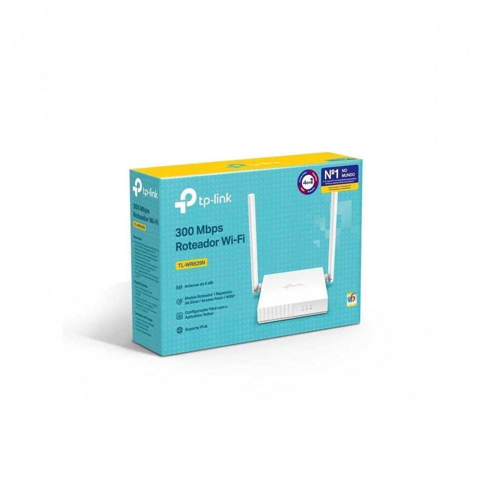Roteador Tp-link Wireless Tl-wr829n 300mbps 2 Antenas 2lan - 4