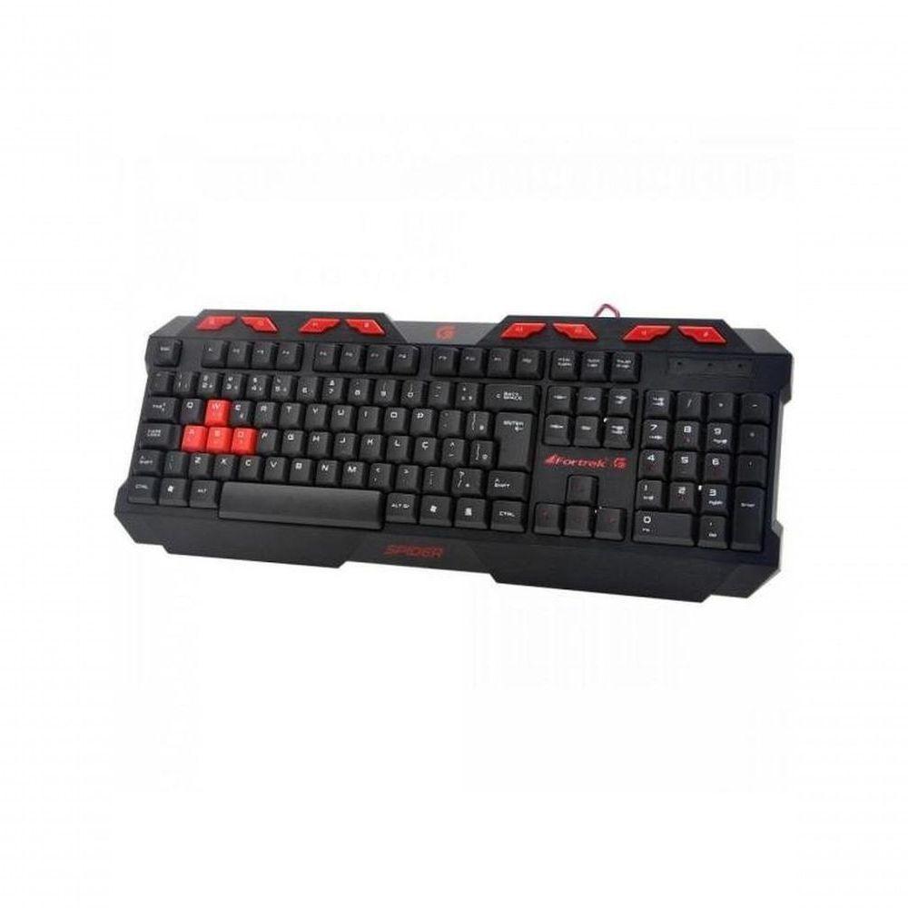 Teclado Gamer Fortrek Spider Gk706 Preto-vermelho - 1