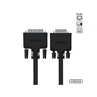 Cabo Dvi-i 24+5 Para Vga 15 Pinos Macho 2 Metros - Pdvm15-2 - 2