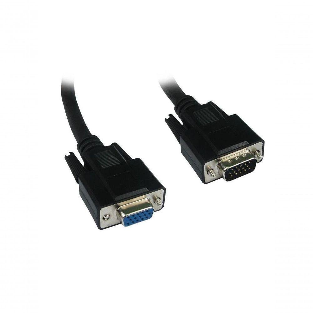 Cabo Extensor Monitor Vga Hdd15m X Hd15f Preto - 1,8 Metro - 1