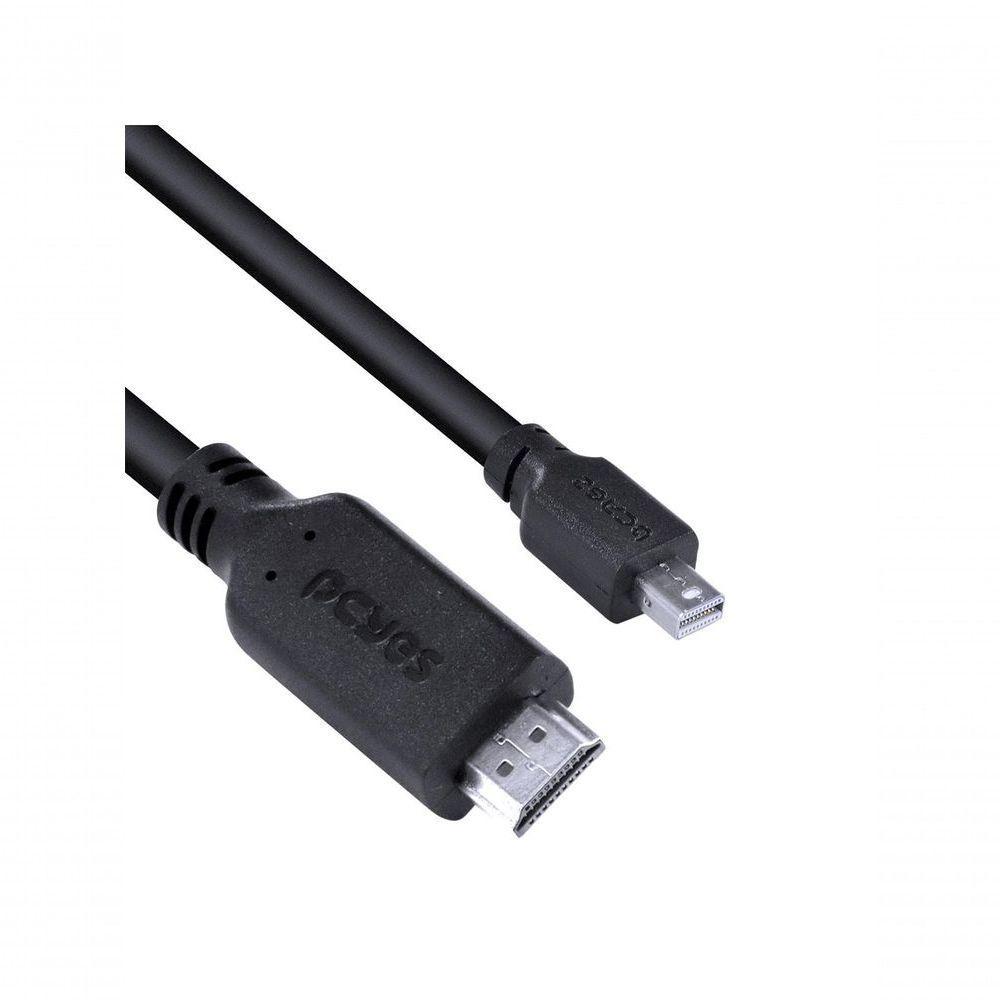 Cabo Mini Displayport Macho Para Hdmi 2.0 Macho 2 Metros - Pmdph4k-2 - 3