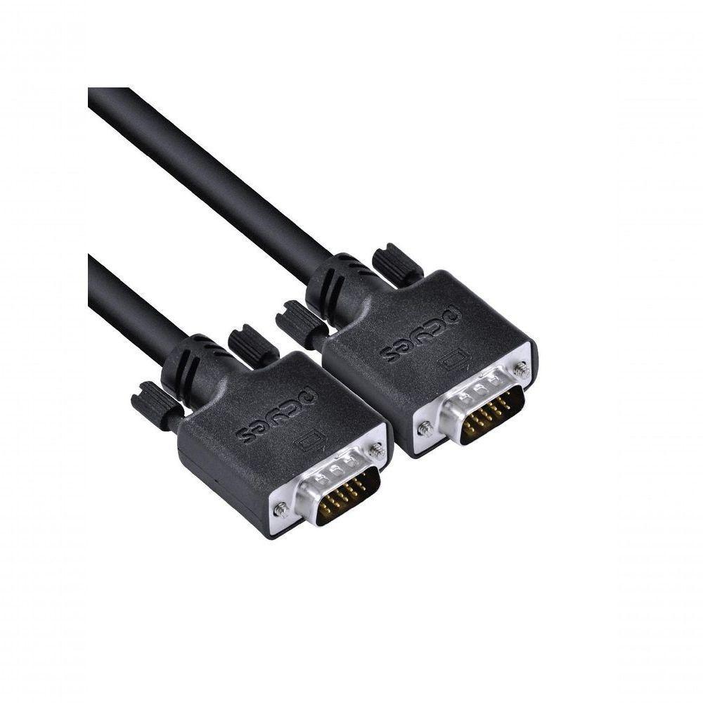Cabo De Vídeo Vga 3+6 15 Pinos Macho Para Vga 3+6 15 Pinos Macho 28awg Puro Cobre 30 Metros - Pvm36-30 - 3