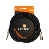 Cabo Para Microfone Player Xlr(f) X P10 7m Preto Hayonik - 1
