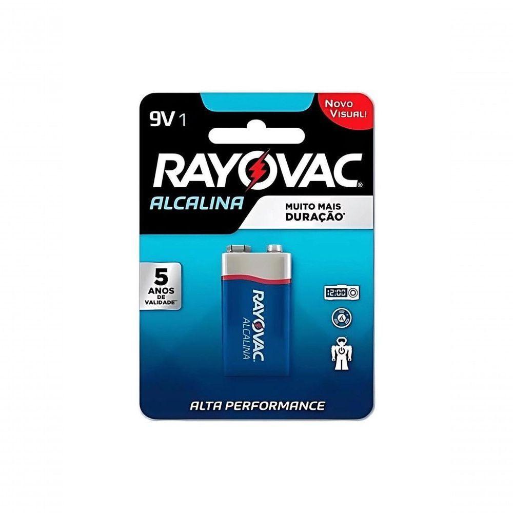Bateria Alcalina Rayovac 9v Retangular Com 1 Unidade - 1