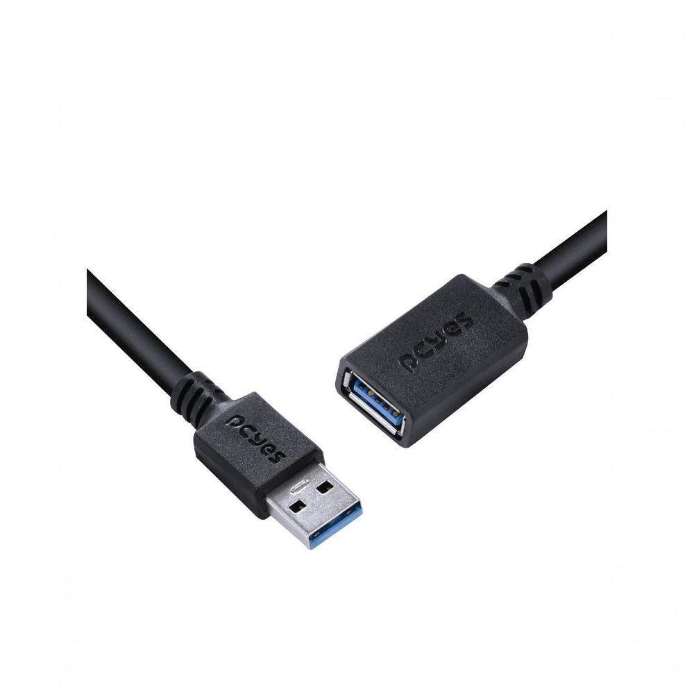 Cabo Extensor Usb A 3.0 Macho Para Usb A 3.0 Fêmea 28awg Puro Cobre 2 Metros - Puamf3-2 - 3