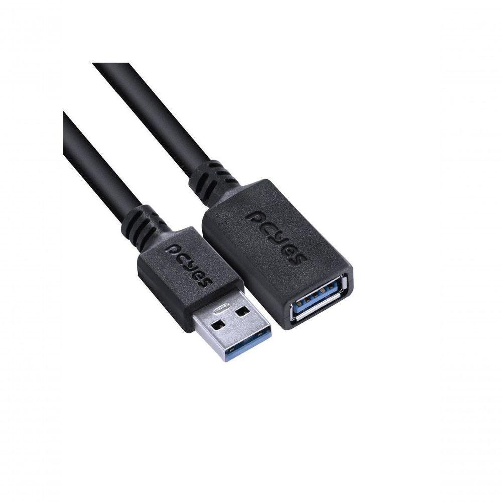 Cabo Extensor Usb A 3.0 Macho Para Usb A 3.0 Fêmea 28awg Puro Cobre 2 Metros - Puamf3-2 - 4