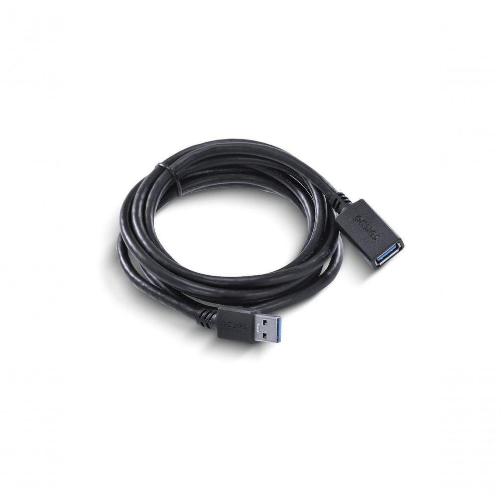 Cabo Extensor Usb A 3.0 Macho Para Usb A 3.0 Fêmea 28awg Puro Cobre 2 Metros - Puamf3-2 - 5