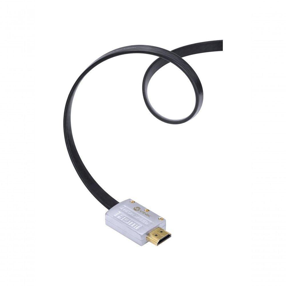 Cabo Hdmi 2.0 4k Ultra Hd 3d Conexão Ethernet Flat Com Conector Desmontável 5 Metros - H20fl-5 - 4