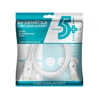 Cabo Displayport Para Hdmi 2m Com Trava Branco 5+ - 2