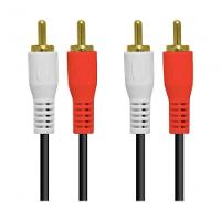 Cabo 2 Rca X 2 Rca 1.5 Metros Com Conectores Dourado - 2rca-15g - Pc - 10 - 1