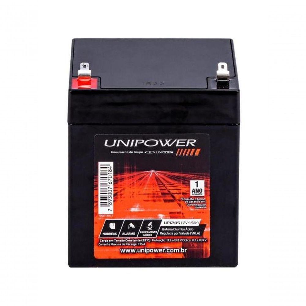 Bateria Estacionária Selada 12v 4,5ah Vrla Up1245 Unipower - 2