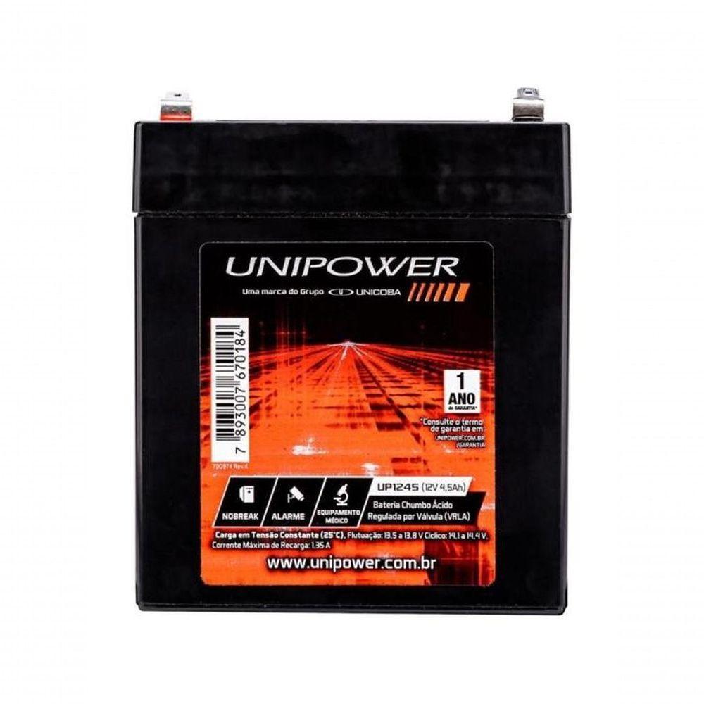 Bateria Estacionária Selada 12v 4,5ah Vrla Up1245 Unipower - 3