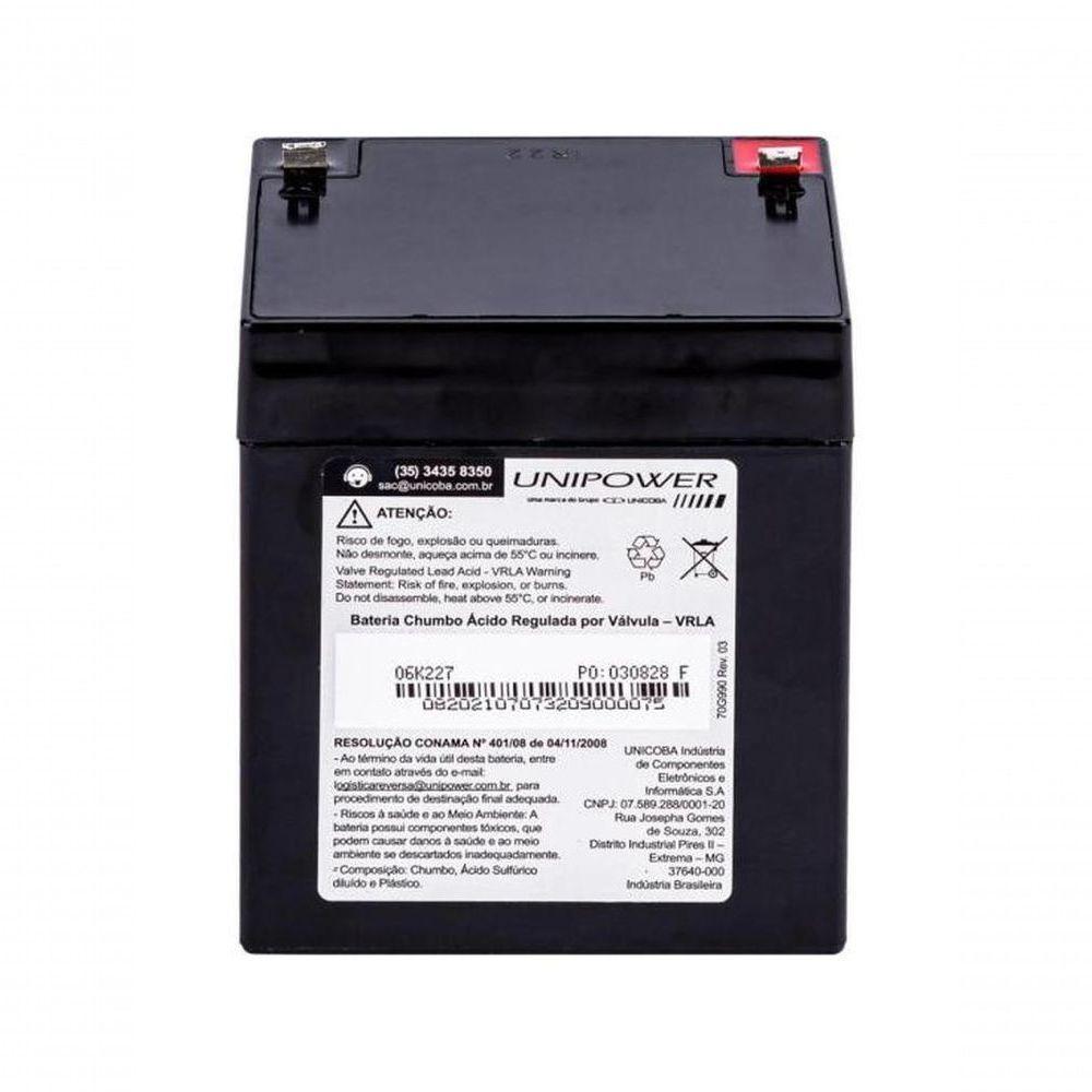 Bateria Estacionária Selada 12v 4,5ah Vrla Up1245 Unipower - 6