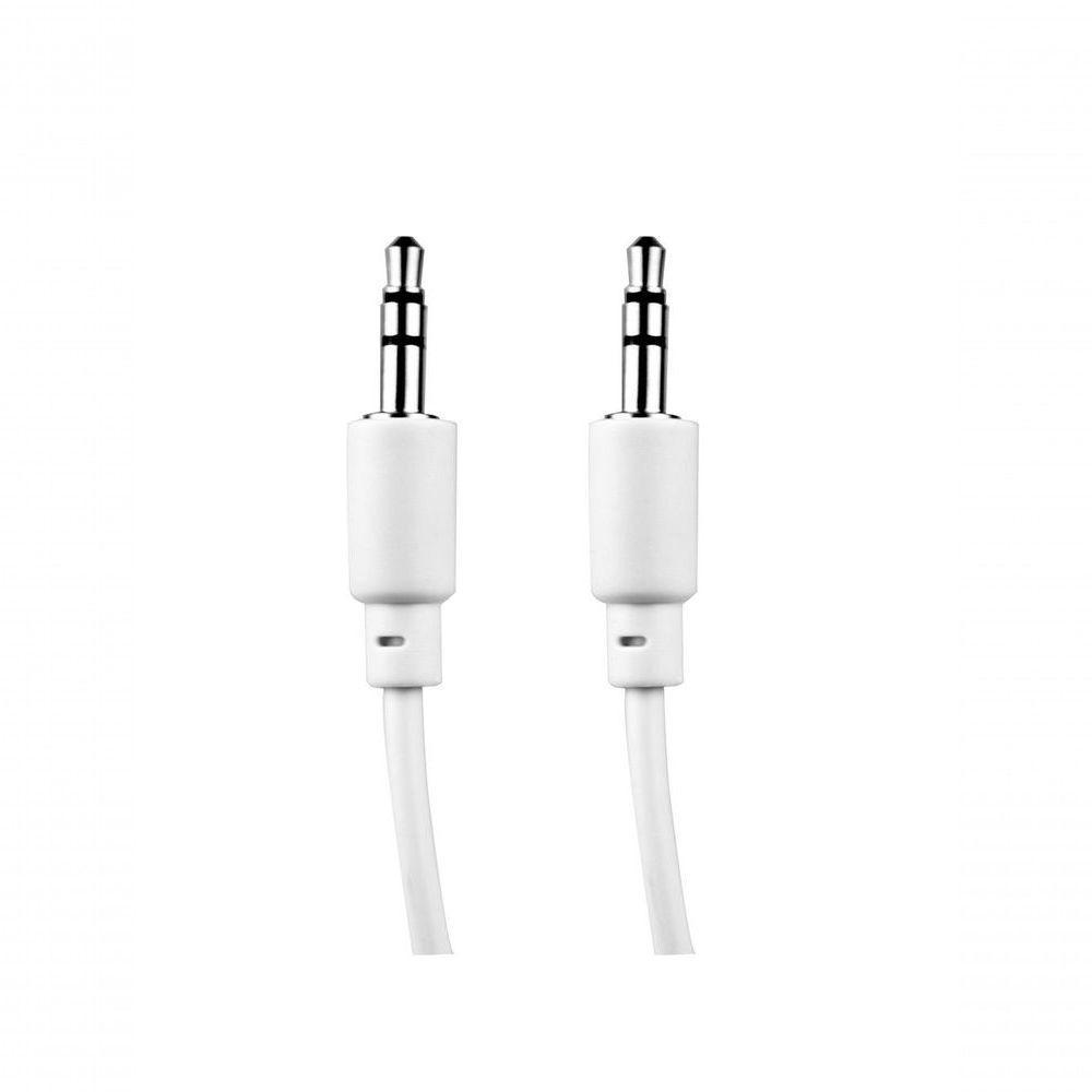 Cabo De Audio Evus C-014 P2 + P2 3.5mm Stereo 1m Branco - 1