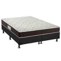 Cama Box King: Colchão Espuma D33 Probel Advanced + Base CRC Suede Black(193x203) - 1