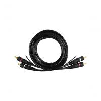 Cabo De Audio Evus C-017 2 Rca Macho X 2 Rca Macho Gold - - 1