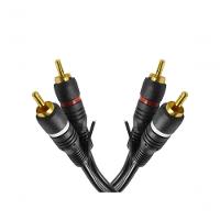 Cabo De Audio Evus C-017 2 Rca Macho X 2 Rca Macho Gold - - 2