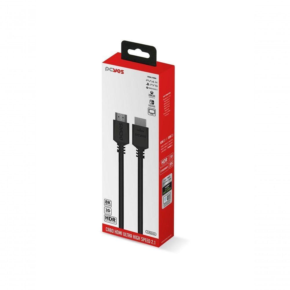 Cabo Hdmi Ultra 2.1 28awg Puro Cobre 8k 1080- 144hz 2 Metros - Phm8k-2 - 6