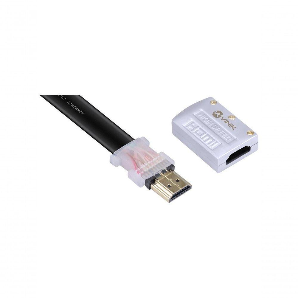 Cabo Hdmi 2.0 4k Ultra Hd 3d Conexão Ethernet Flat Com Conector Desmontável 10 Metros - H20fl-10 - 6