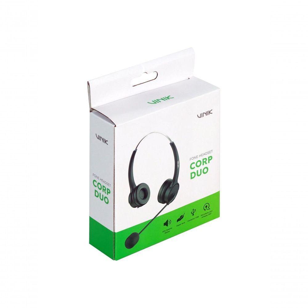 Fone De Ouvido Headset Corp Duo Usb - Vk500 - 9