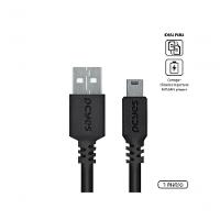Cabo Usb A 2.0 Macho Para Mini Usb B Macho 28awg Puro Cobre 1 Metro - Puanm2-1 - 1