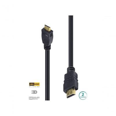 Cabo Hdmi 2.0 Para Mini Hdmi 4k Ultra Hd 3d Conexão Ethernet 2 Metros - H20mm-2