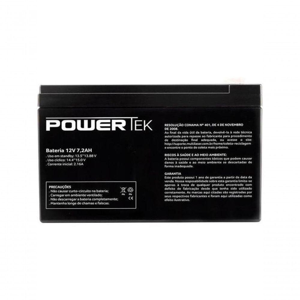 Bateria Selada 12v 7,2ah En014 Powertek - 1