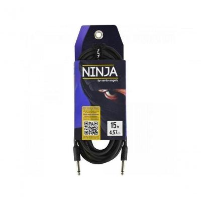 Cabo Para Guitarra 4,57m Ninja Preto Santo Angelo