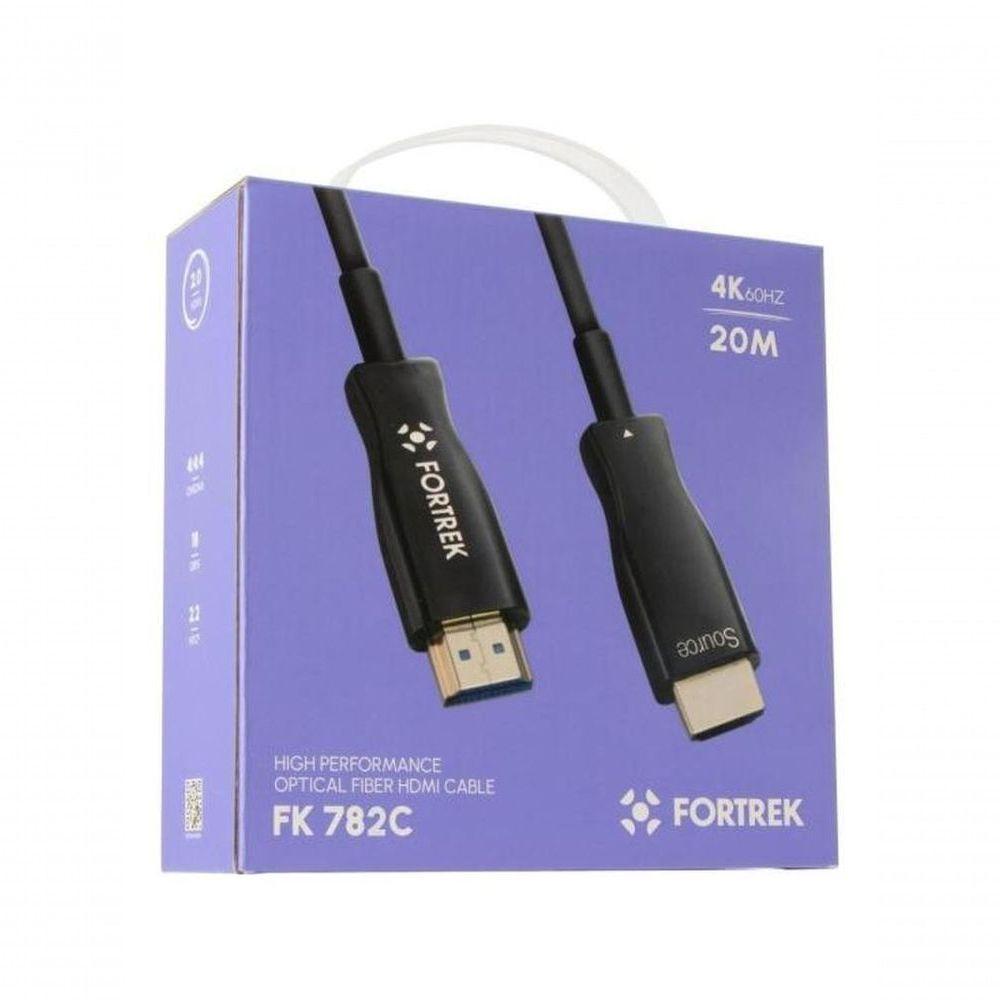 Cabo Hdmi Fibra óptica 4k Fk 782c 20m Fortrek - 10
