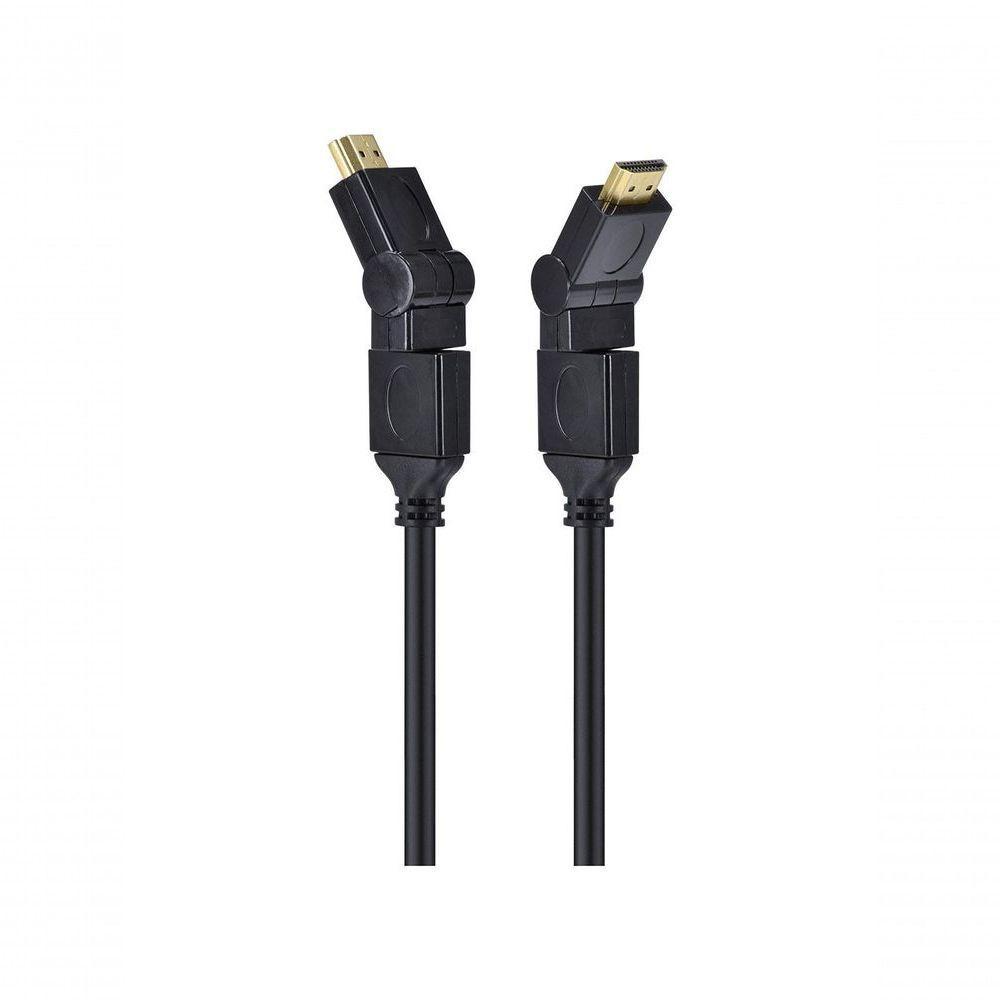 Cabo Hdmi 2.0 4k Ultra Hd 3d Conexão Ethernet Conectores 360° 2 Metros - H20b360-2 - 2