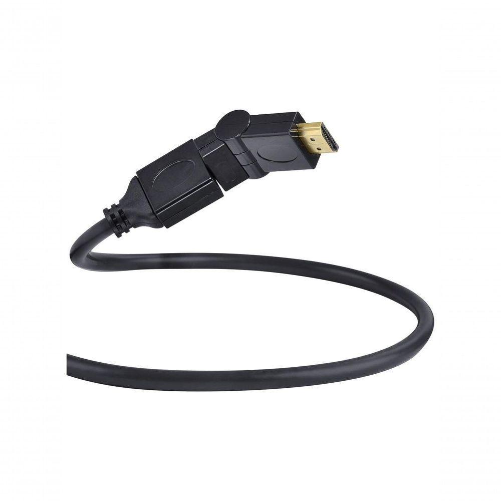 Cabo Hdmi 2.0 4k Ultra Hd 3d Conexão Ethernet Conectores 360° 2 Metros - H20b360-2 - 6