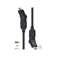 Cabo Hdmi 2.0 4k Ultra Hd 3d Conexão Ethernet Conectores 360° 2 Metros - H20b360-2 - 1