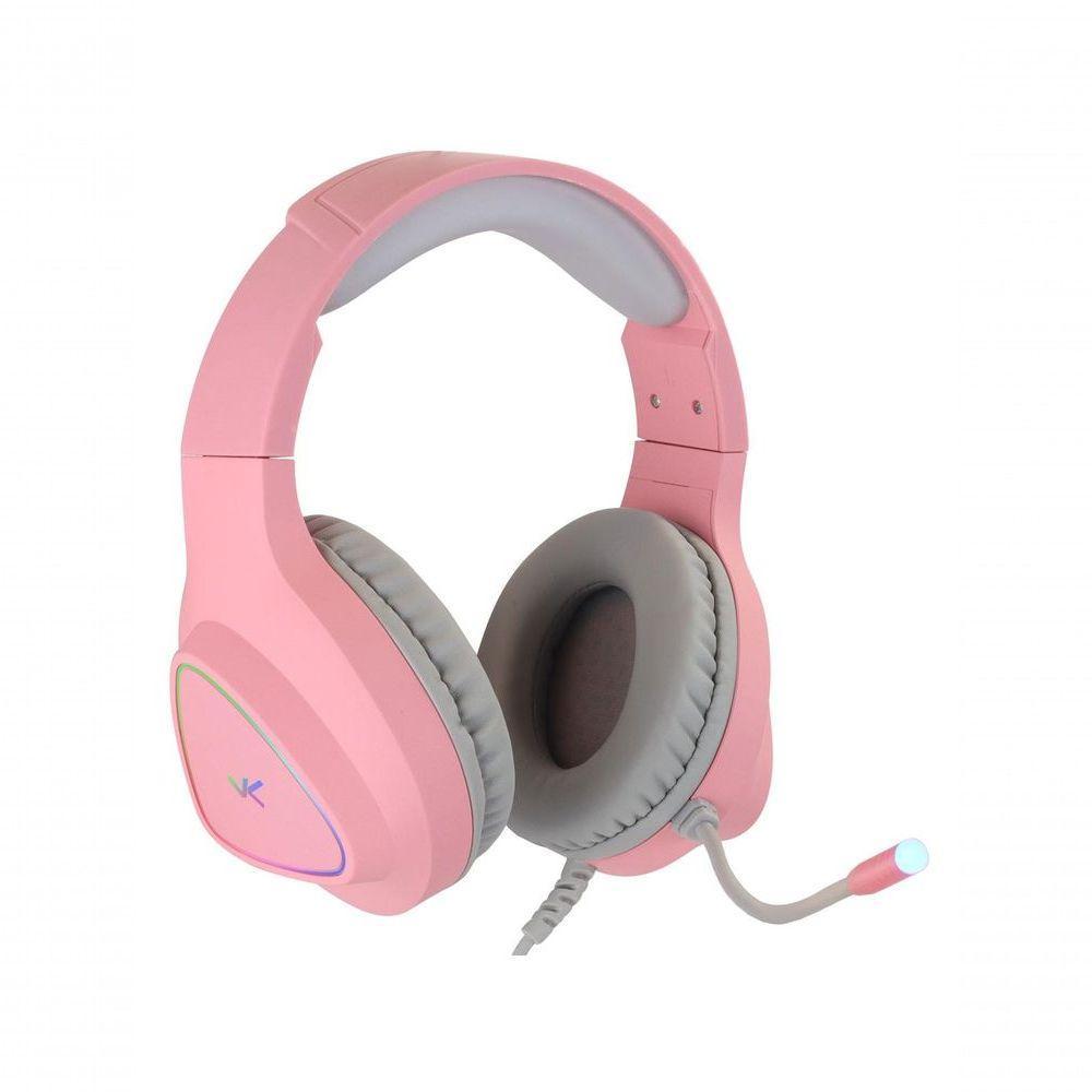 Fone De Ouvido Headset Gamer Chroma Usb 7.1 Rgb Rosa - Gh804 - 1