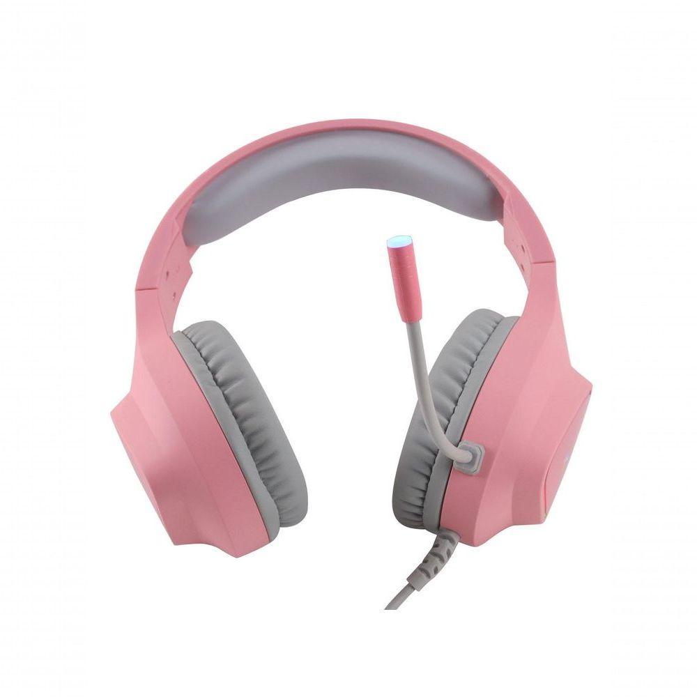 Fone De Ouvido Headset Gamer Chroma Usb 7.1 Rgb Rosa - Gh804 - 8
