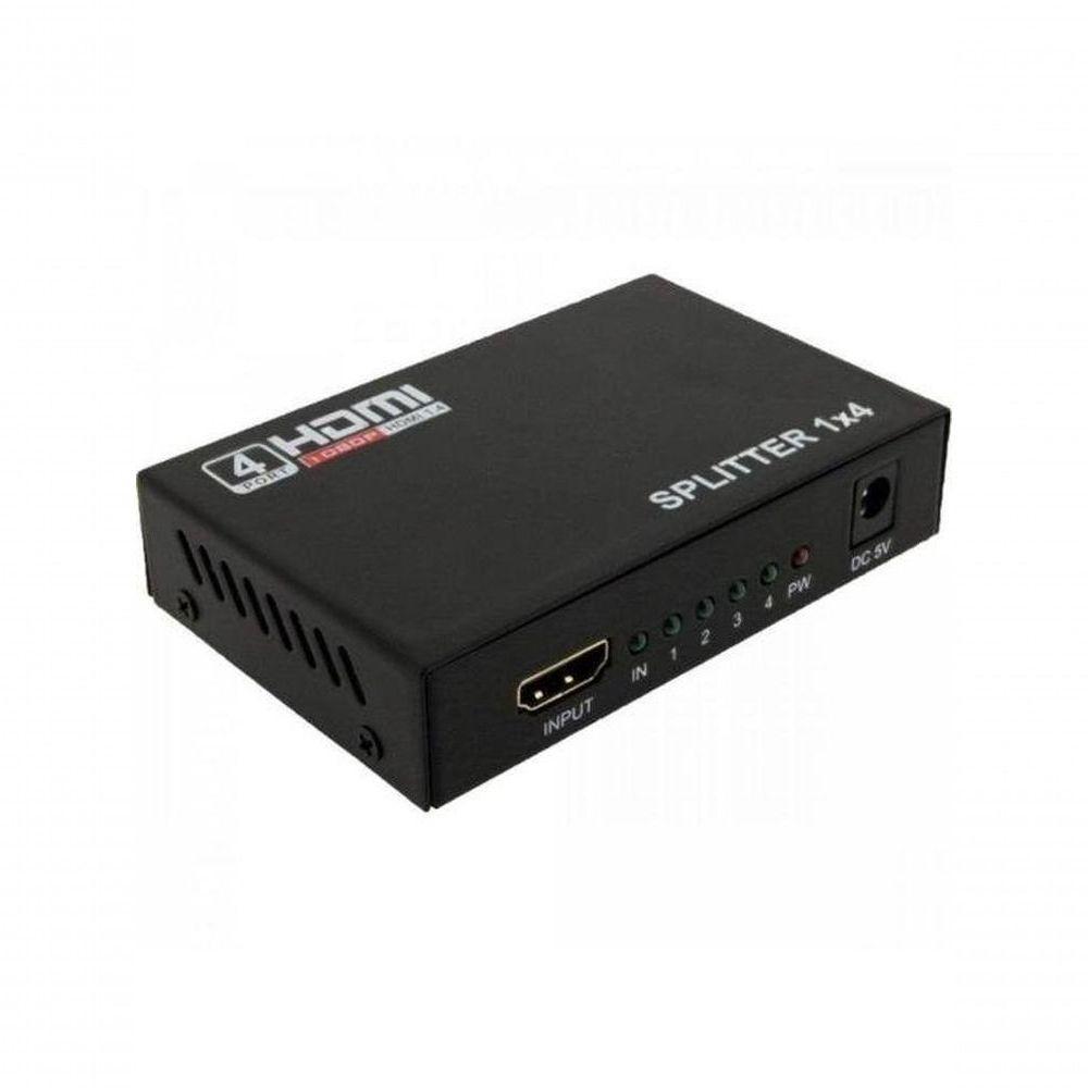 Divisor Hdmi 1 Entrada X 4 Saídas Preto Storm - 1