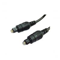 Cabo Fibra Otica Para Audio 4mm Toslink- Toslink 3mts Preto - 1