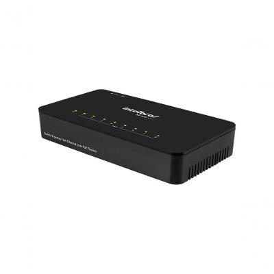 Switch 08 Portas Intelbras Sf 800 Q+ 10- 100 Mbps Poe Passivo