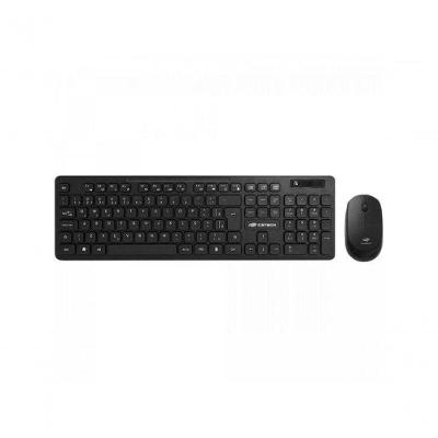 Kit Teclado E Mouse C3tech K-w20bk Sem Fio Preto