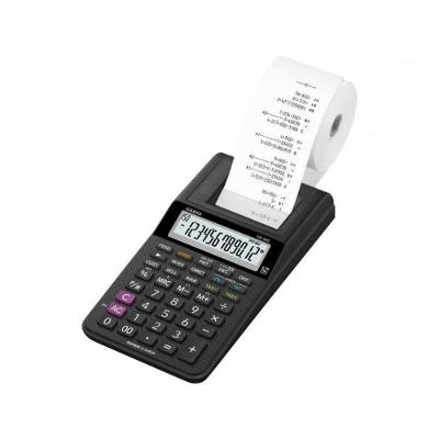 Calculadora Com Bobina Casio Hr-8rc-we-b-dc 12 Dígitos Preta